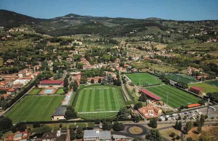 I campi di calcio di Coverciano fotografati dall'alto
