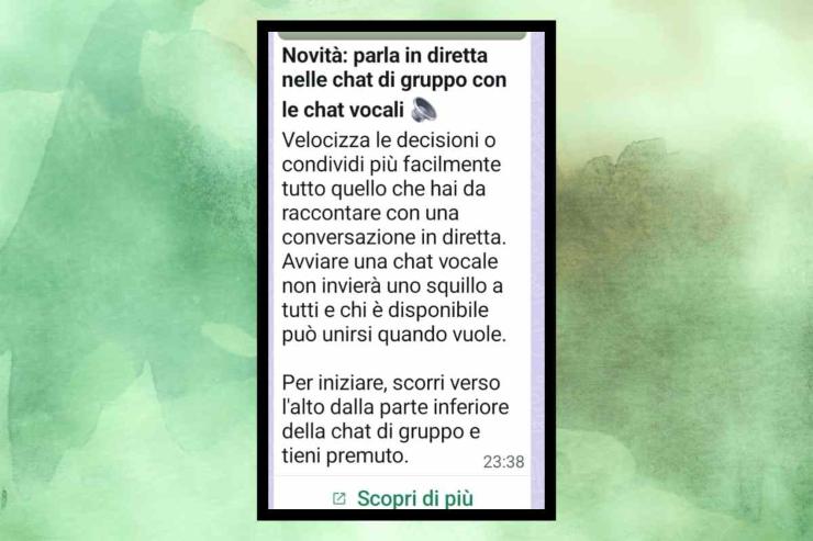 Messaggio WhatsApp